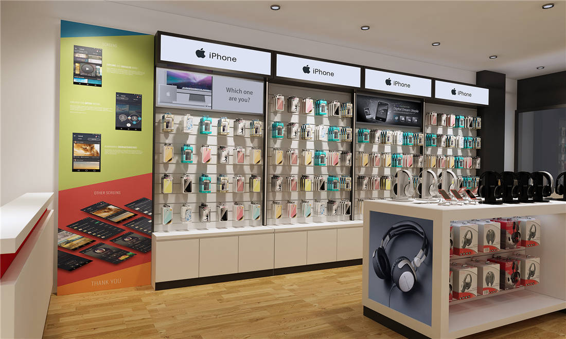 Custom Mobile Cell Phone Shop Interior Design Electronic Store 