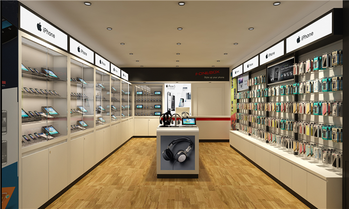 Electronic Store Design - Custom Mobile Cell Phone Shop Interior Design