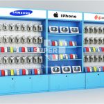 Telefoonpanel Rack Modern Pegboard Display with Hooks Wall Cell Phone Accessory Display ...